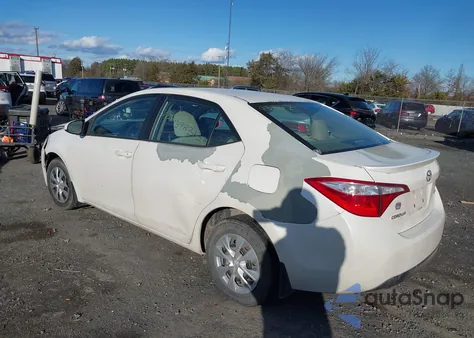 2014 Toyota Corolla Le Eco из США, поврежденный, VIN 5YFBPRHE4EP142647